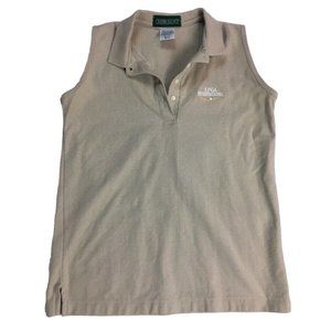 Sleeveless Golf Shirt LPGA International Outer Banks Medium Beige u